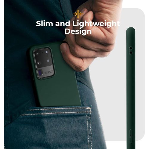 Samsung Galaxy S20 fe, S20, S20 Plus, S20 Ultra Matte Finish Lightweight Mobile Phone Case Ultra Slim Soft Protective TPU Cover-Green
