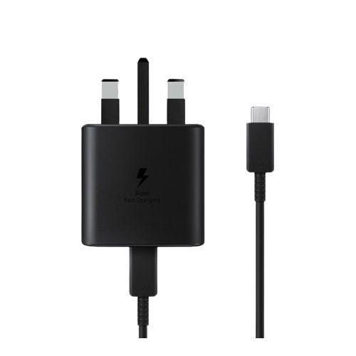 Samsung  USB-C 25W PD Adapter Mobile Phone Fast Charger (3 Pin)-Black/White