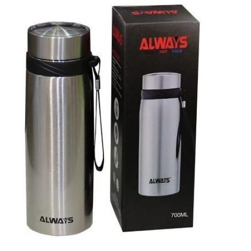 Always 700ml And 2 Liters Stainless Steel Thermos Flask Jug -Silver