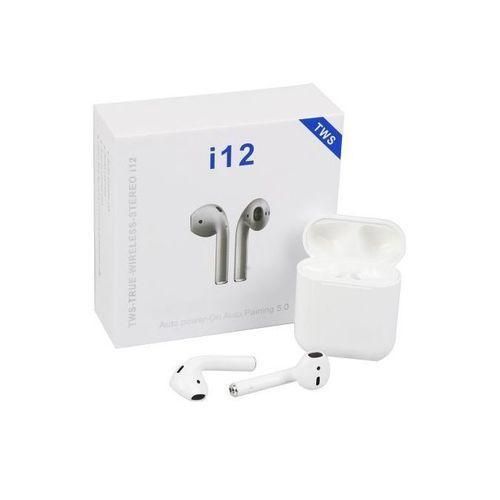 I12 Superbass Earbuds-White