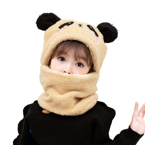 Cartoon Kid Winter Wool Hats Winter Warm Cute Soft Hat for Friend Family Neighbors Gift,Beige NO5148