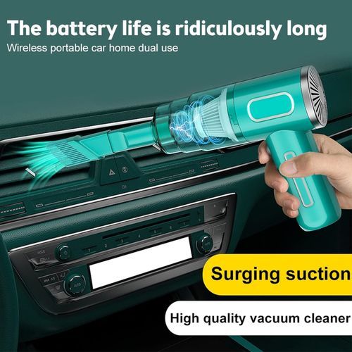 Handheld Cyclone Suction Cordless Vacuum Cleaner - Green