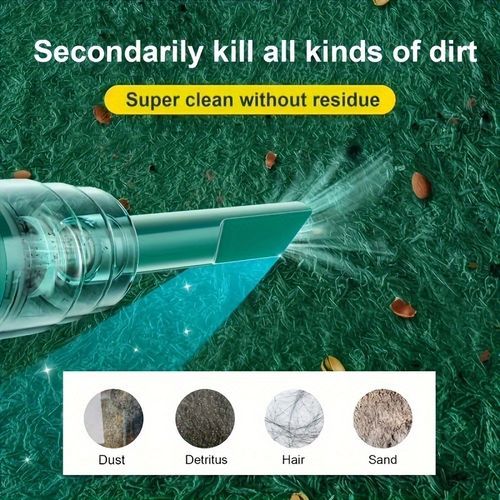 Handheld Cyclone Suction Cordless Vacuum Cleaner - Green