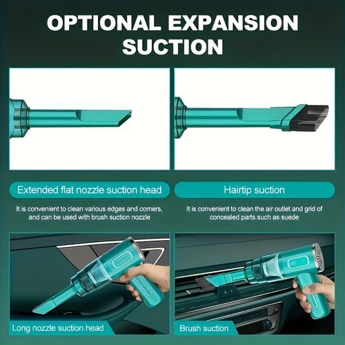Handheld Cyclone Suction Cordless Vacuum Cleaner - Green