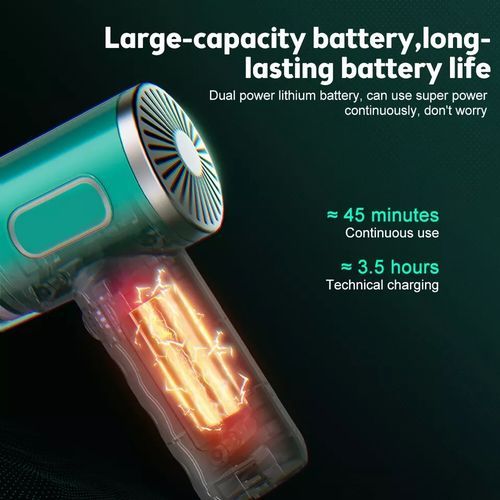 Handheld Cyclone Suction Cordless Vacuum Cleaner - Green