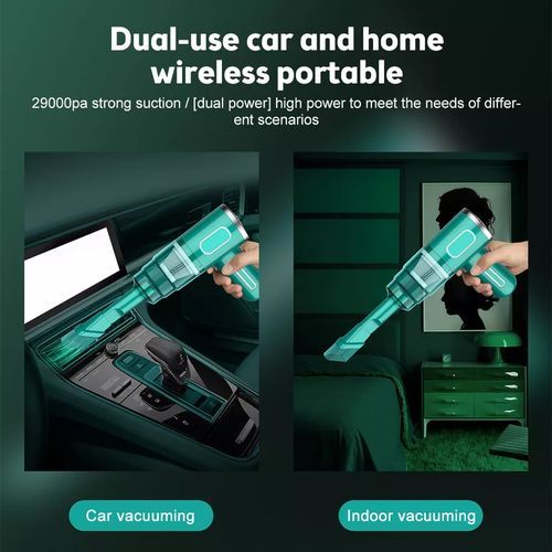 Handheld Cyclone Suction Cordless Vacuum Cleaner - Green