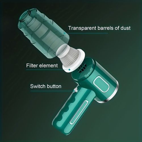 Handheld Cyclone Suction Cordless Vacuum Cleaner - Green