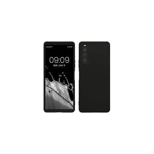 Sony Xperia PRO-I ,10 IV, 1 IV, Ace III, 5 IV, 10 V, 1 V, 5 V Case, Scratch Resistant Soft TPU Back Cover Shockproof Silicone Gel Rubber Bumper Anti-Fingerprints Full-Body Protective Case Cover -Black