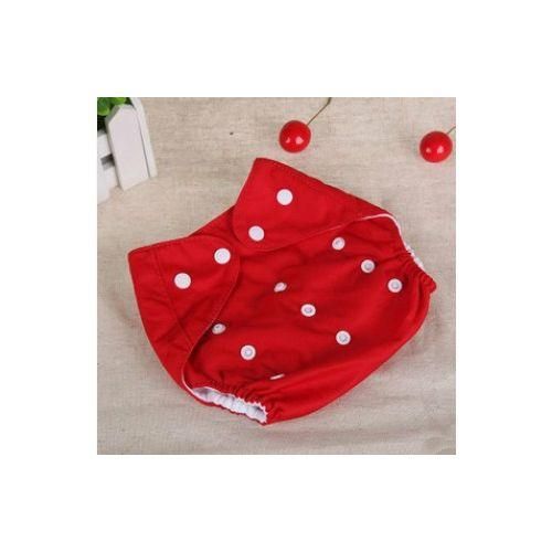 Baby Cloth Reusable Diapers Nappies Washableborn Ajustable Diapers Nappy Changing Diaper Children Washable Cloth Diapers, Size:ThinRed