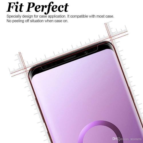Samsung Galaxy S8, S8 Plus, S9, S9 Plus Full-Glue Tempered Glass/Screen Guard Designed, Featuring Edge To Edge Full Screen Coverage With Easy Installation Kit-Black