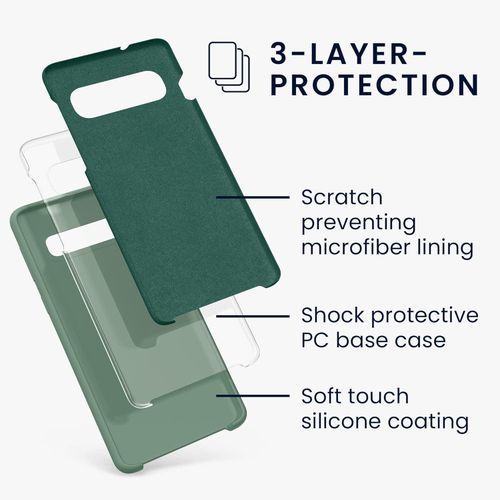 Samsung Galaxy S10e, S10, S10 Plus, S10 5G Silicone Case - Green