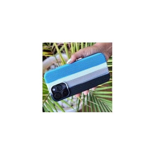 iPhone 15 14 13 12 11 Pro Max Liquid Soft Silicone Rainbow Phone Case-Black ,Blue