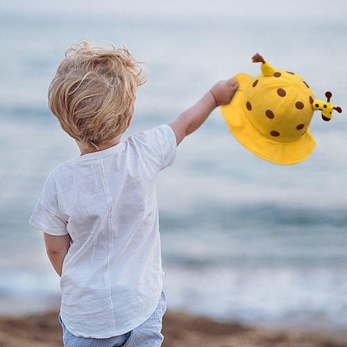 Bucket Hat Wide Brim Beach Hat For Outdoor Hiking Holiday Yellow