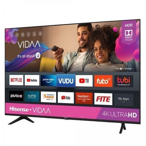 Hisense 65" Smart 4K One Touch Access Remote Control Digital TV, YouTube, Netflix Streaming + USB, HDMI Ports - Black