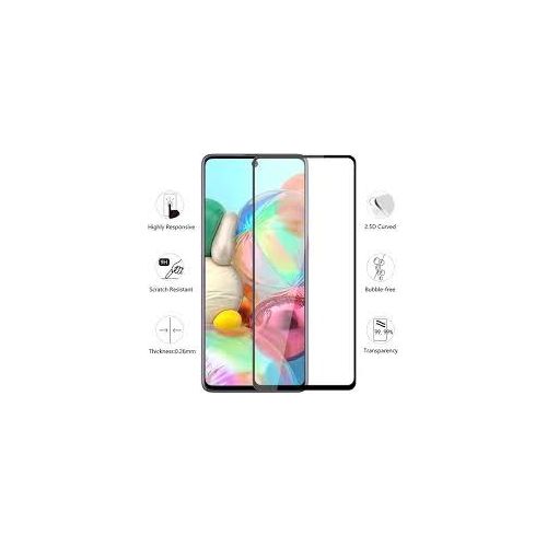 Samsung Galaxy A50 A51 A52 A53 A54 5G Tempered Glass Screen Protector Full Glue Edge To Edge Screen Glass Anti-shatter 9H Hardness Scratch Proof-Black