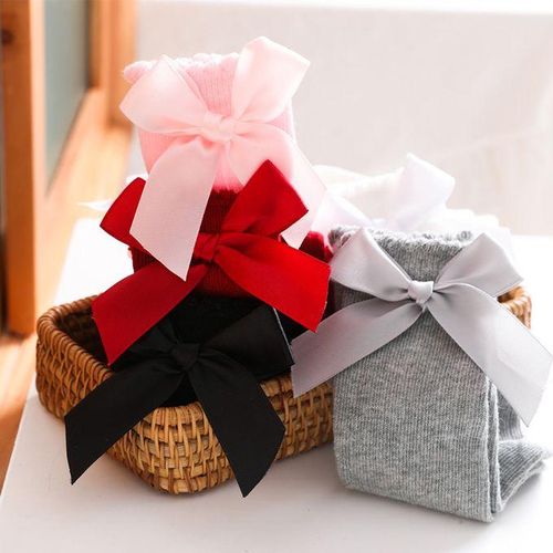 Autumn Big Girls Children's Spring Socks Bow Spanish Kids