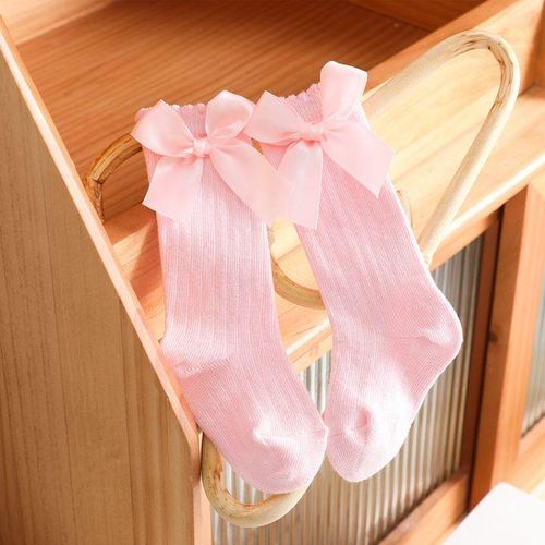 Autumn Big Girls Children's Spring Socks Bow Spanish Kids