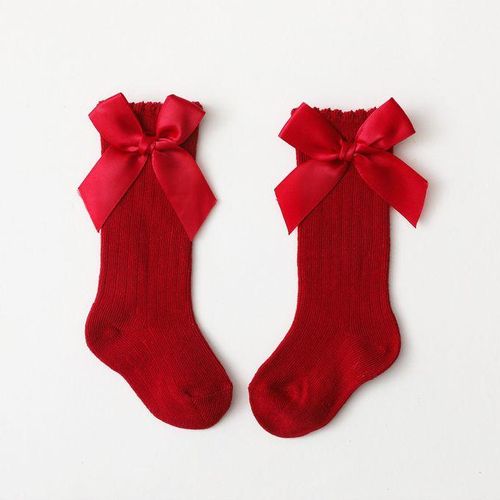 Autumn Big Girls Children's Spring Socks Bow Spanish Kids