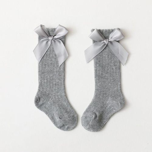 Autumn Big Girls Children's Spring Socks Bow Spanish Kids