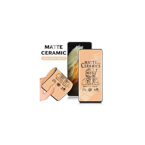 Samsung Galaxy S22 23 Plus Ultra Matte Ceramic Screen Protector Anti Fingerprint Scratch Guard -Black