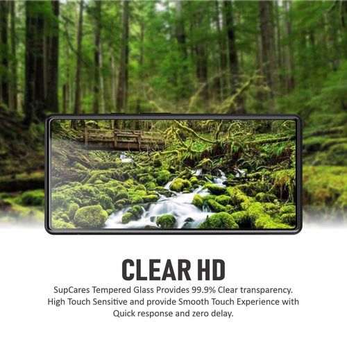 Google Pixel 5, 5a 5G, 6, 6a, 6 Pro Screen Protector Guard Curved Clear Full Glue Tempered Glass-Black