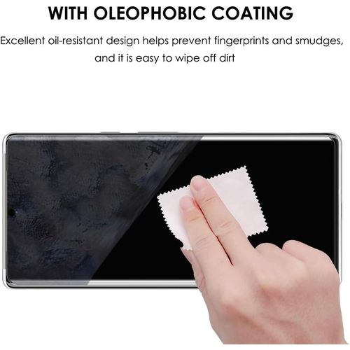 Google Pixel 5, 5a 5G, 6, 6a, 6 Pro Screen Protector Guard Curved Clear Full Glue Tempered Glass-Black