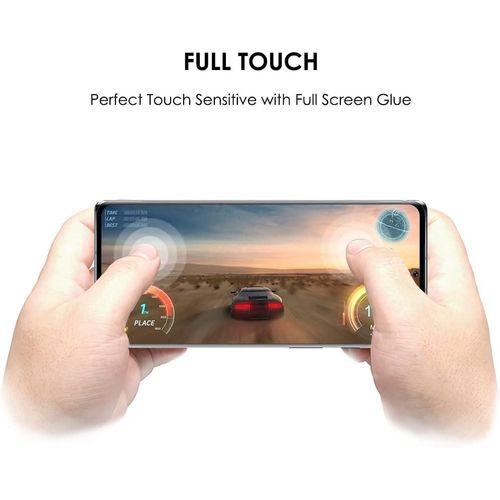 Google Pixel 5, 5a 5G, 6, 6a, 6 Pro Screen Protector Guard Curved Clear Full Glue Tempered Glass-Black