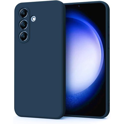 Samsung Galaxy A05, A05s Case, Ultra Slim Shockproof Protective Liquid Silicone Phone Case With Soft Anti-Scratch Microfiber Lining Cover-Blue