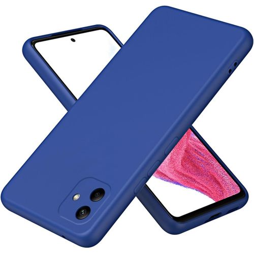 Samsung Galaxy A05, A05s Case, Ultra Slim Shockproof Protective Liquid Silicone Phone Case With Soft Anti-Scratch Microfiber Lining Cover-Blue