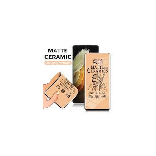 Samsung Galaxy S10e, S10, S10 Plus, S10 5G Matte Ceramic Full Glue Edge To Edge Bubble Proof Anti Glare Matte Finish Screen Protector- Black