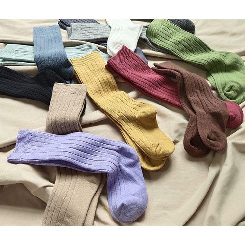 Solid 18 Girls Baby Colors Socks New Long Boys Knee High