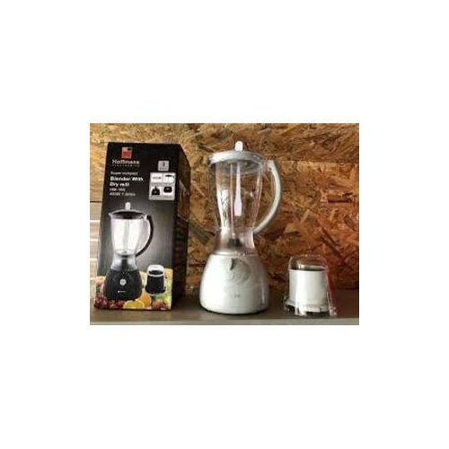 Hoffmans 1.5L Blender With Dry Mill White, Black