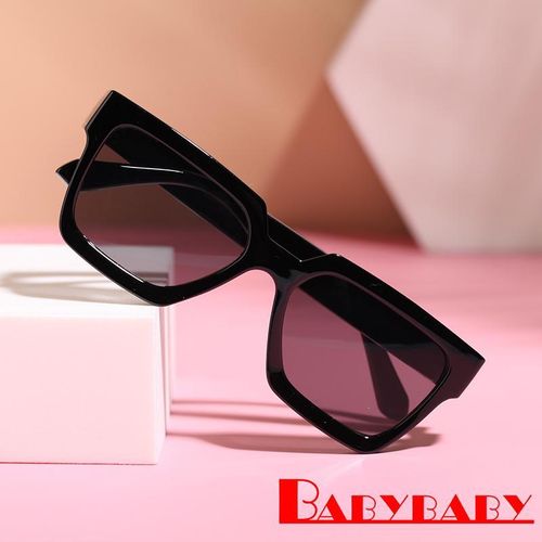 ?_?-Kids Anti-UV Dark Glasses with Square Frame Decorative Tools for Outdoor Activities