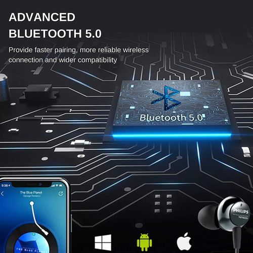 Neckband Wireless Bluetooth Sports Earphone In Black