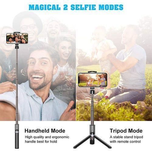 Wireless BT Remote Multifunctional Tripod Portable Enhance Hand-held Selfie Stick Camera Stents