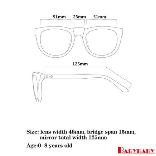 ?_?-Kids Anti-UV Dark Glasses with Square Frame Decorative Tools for Outdoor Activities