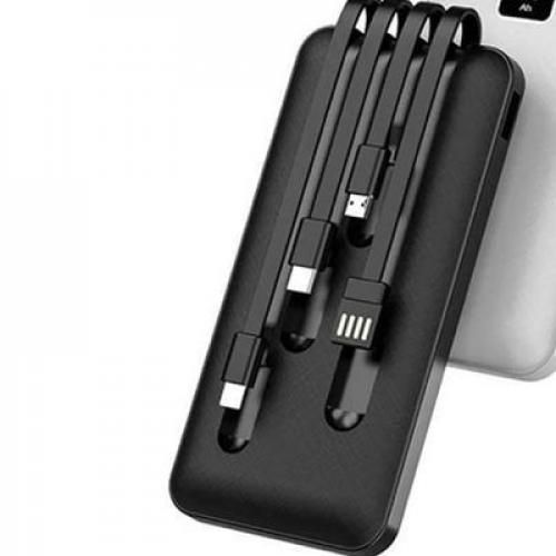 10,000mAh Portable Fast Charging Power Bank - White
