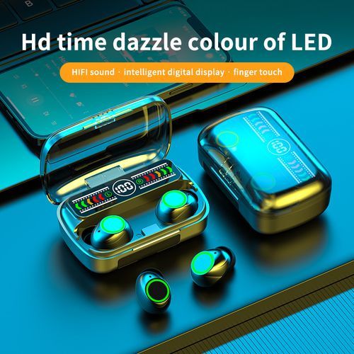 Tws Bluetooth Earphone Handfree LED Dispay Wireless Headset