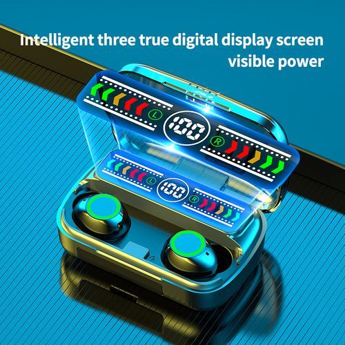 Tws Bluetooth Earphone Handfree LED Dispay Wireless Headset