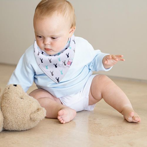 10PCS Baby Bandana Bibs Washable Reusable Cotton Feeder Bibs For Boys Girls NO5115