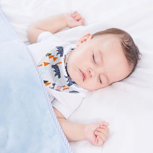 10PCS Baby Bandana Bibs Washable Reusable Cotton Feeder Bibs For Boys Girls NO5115