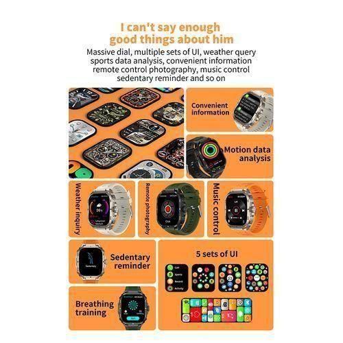 Smart Watch Bluetooth Call IP68 Waterproof 2.1inch 466*466 AMOLD GW