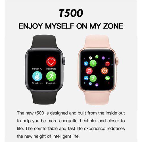 Smart Watch Waterproof Bluetooth Call Monitor Blood Pressure - Black