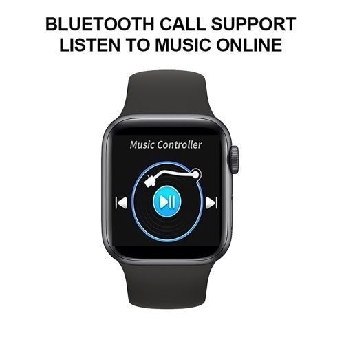 Smart Watch Waterproof Bluetooth Call Monitor Blood Pressure - Black