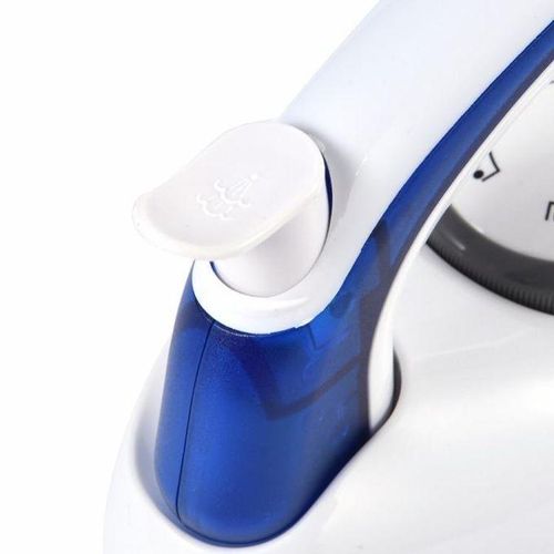 Mini Foldable Travel Steam Flat Iron Box - White,Blue.