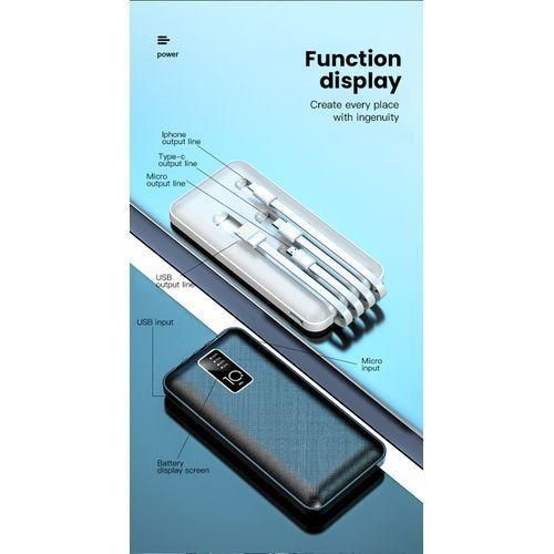 Power Bank Digital Charging 10000mAh- White
