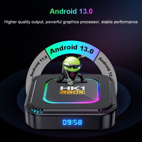 Android 13.0 Smart Set Top Box, WiFi 6 BT5.0 8K 2+16G TV Box