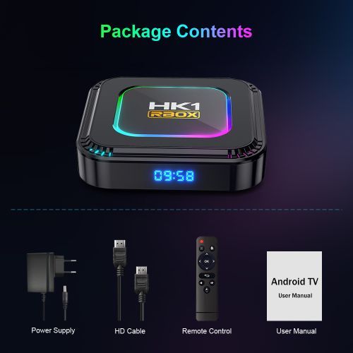 Android 13.0 Smart Set Top Box, WiFi 6 BT5.0 8K 2+16G TV Box