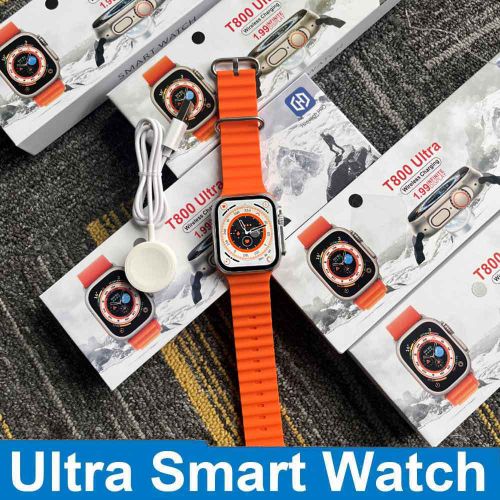 T800 Ultra Smartwatch And Apple Airpods Pro Bluetooth With Active Noise Cancellation (2pcs) - Multi colour
