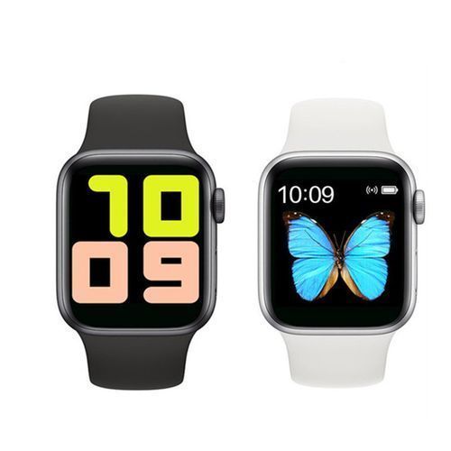 Smart Touch Screen Call Watch Heart Rate Monitoring - Black